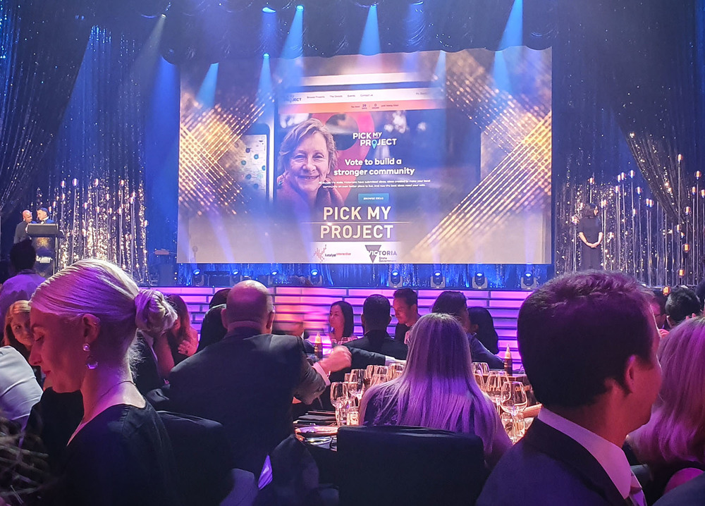 AMY awards stage